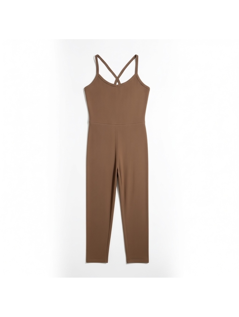 Old Navy Active PowerChill Jumpsuit Women’s 3X Brown Built In Bra Strappy NWT